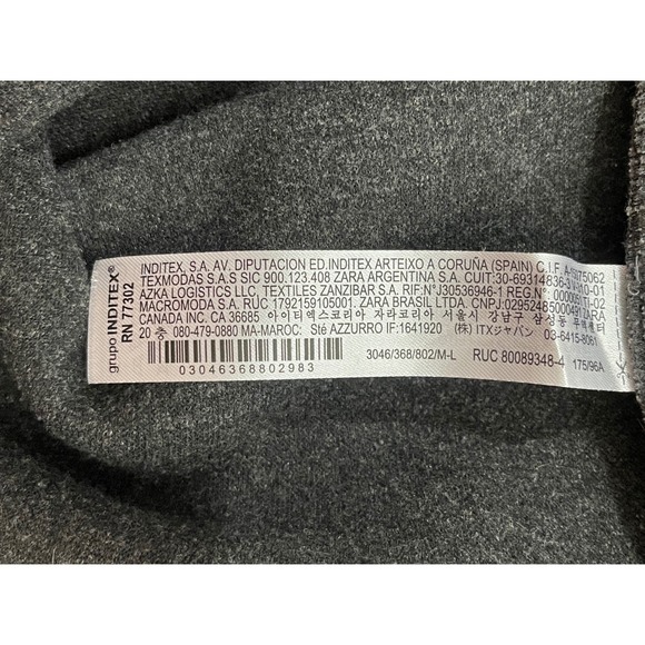 ZARA Heavyweight Tailored Vest | Sleeveless Blazer Style | Fall Winter Layer M-L - Picture 8 of 9